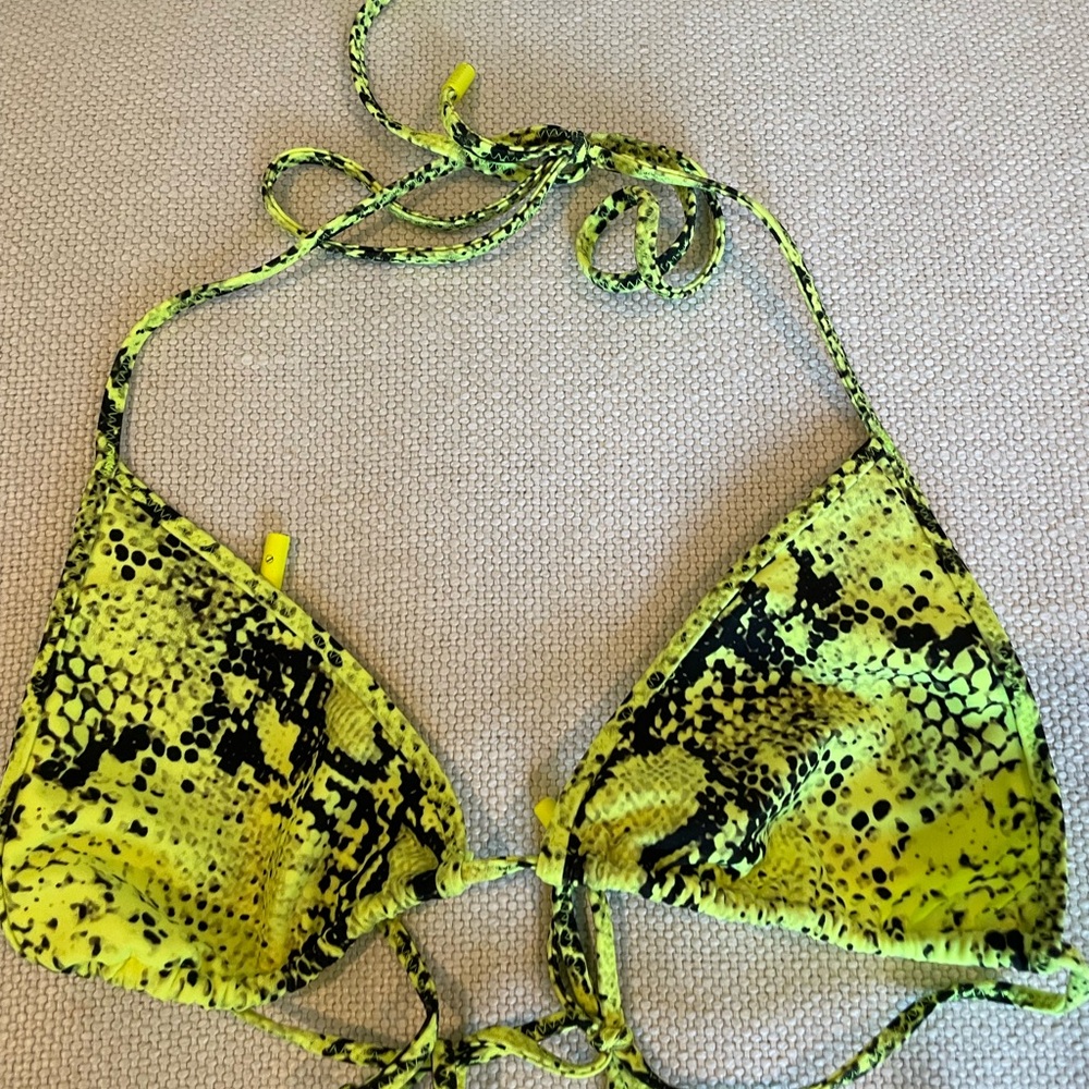 Triangl Swimwear Neon Yellow Snakeskin Bikini - Picture 7 of 10